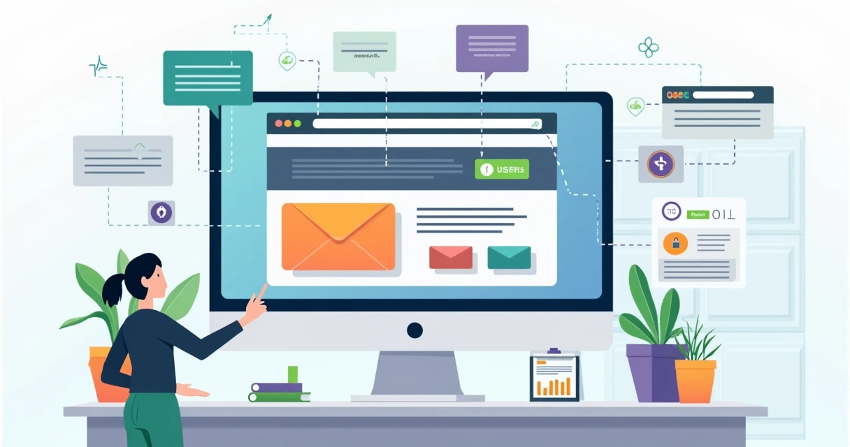 Ilustração de URLs estruturadas em tela de ecommerce